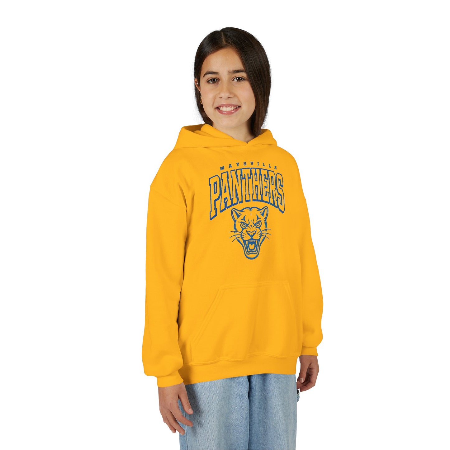 Youth Panthers Hoodie – Mascot Graphic School Spirit Pullover