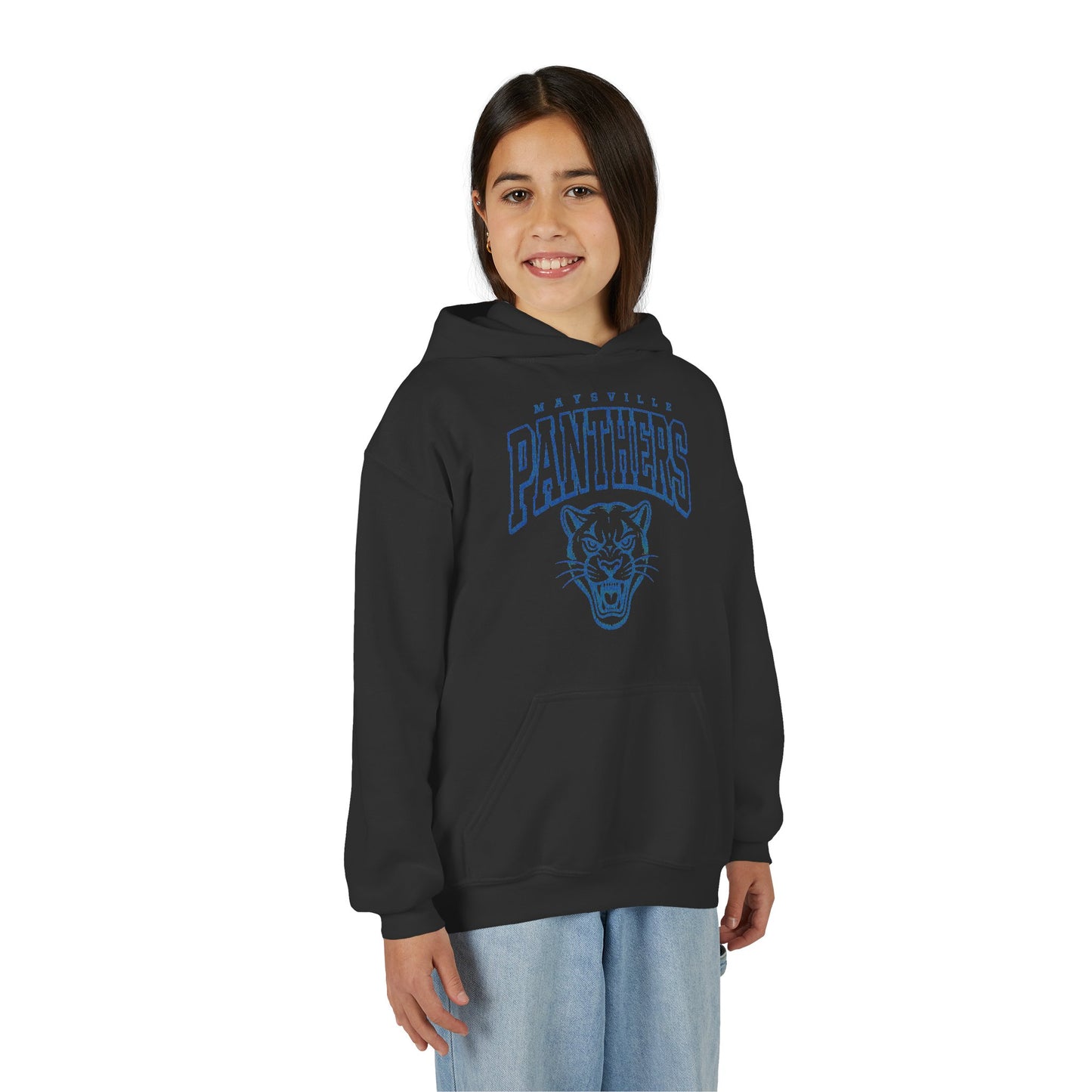 Youth Panthers Hoodie – Mascot Graphic School Spirit Pullover