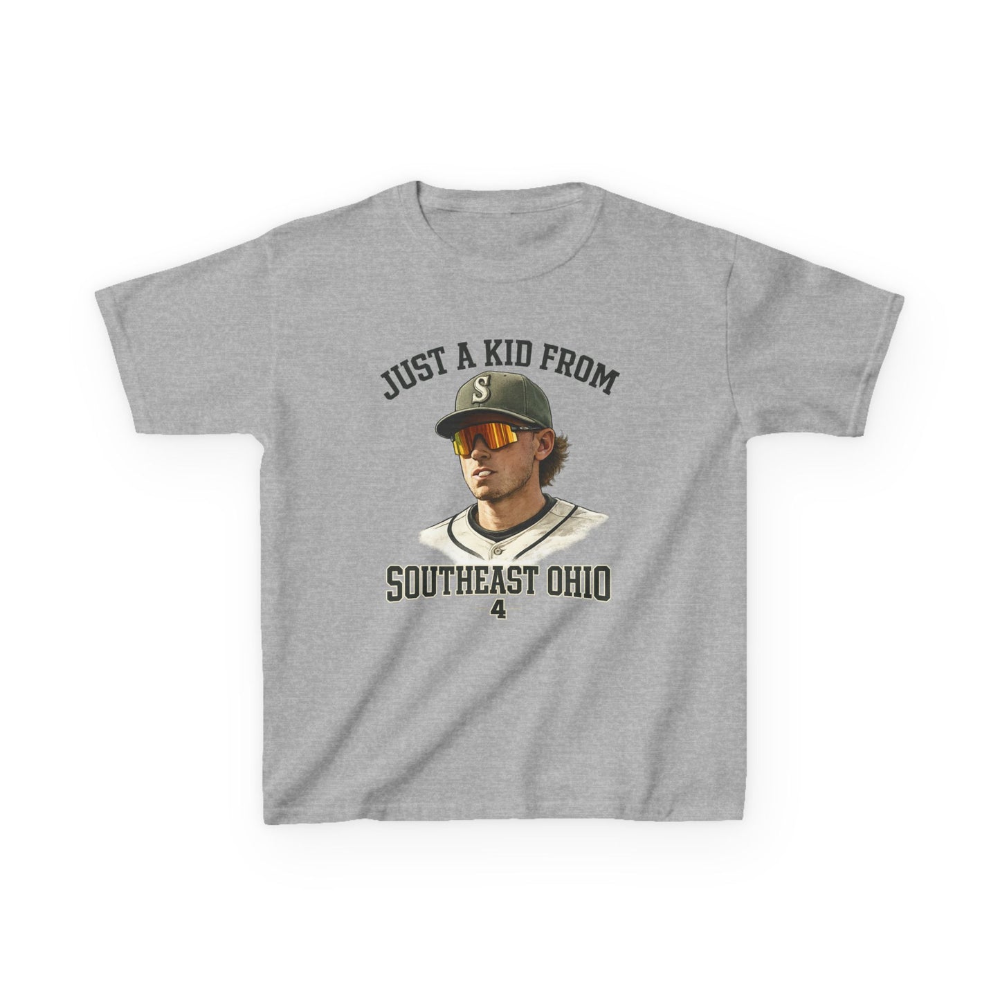 "Just a Kid From Southeast Ohio" KIDS size unisex cotton tee