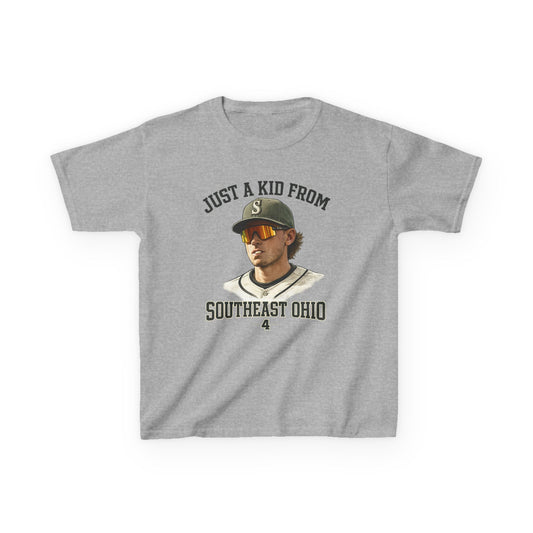 "Just a Kid From Southeast Ohio" KIDS size unisex cotton tee
