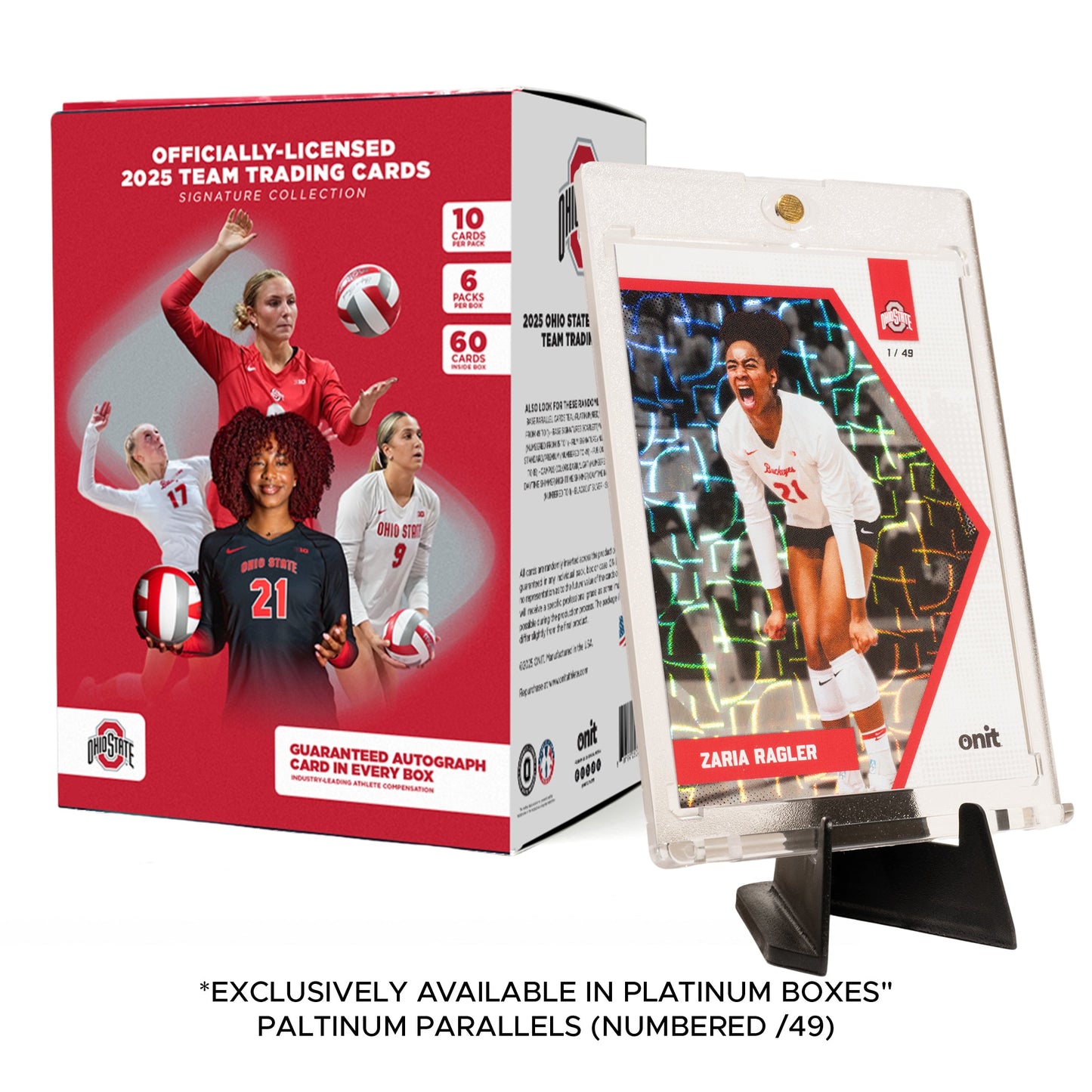 The Ohio State University Volleyball 2025 Trading Cards - Platinum Box (Guaranteed Autograph)